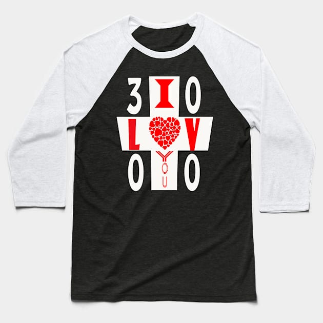 I love you 3000 / 2020 Baseball T-Shirt by elmouden123